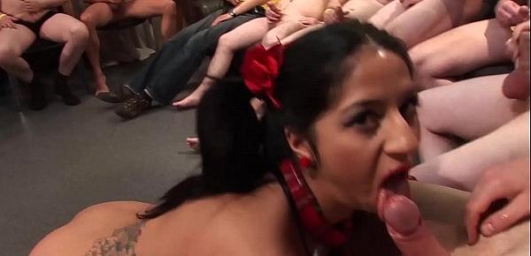  young stepsisters first brutal bukkake orgy